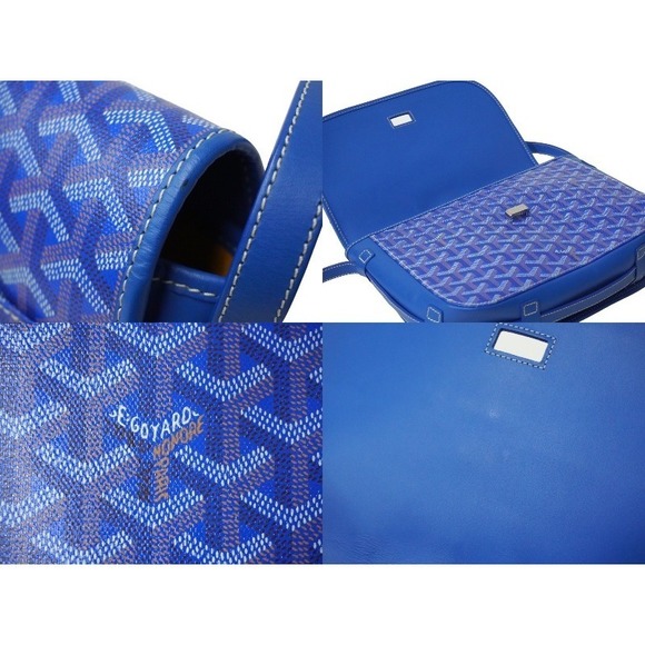 Goyard Belvedere Blue Shoulder PM Bag Leather - Picture 7 of 9